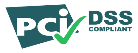 The site has PCI DSS security compliance.